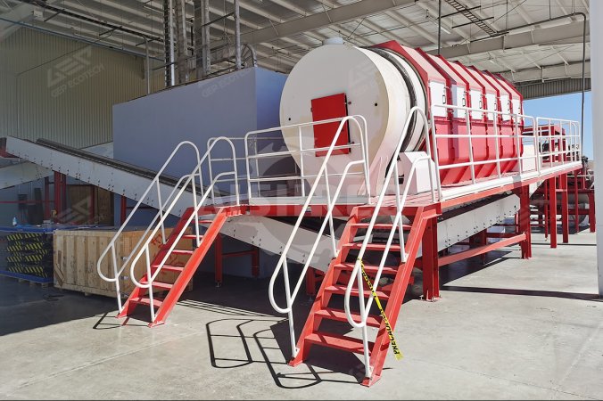 Sită cu tambur pentru proiectul de reciclare a deșeurilor de aluminiu din Mexic