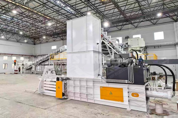 Compactator de deșeuri pentru proiect de conversie a deșeurilor combustibile din construcții în combustibil alternativ în Shanghai