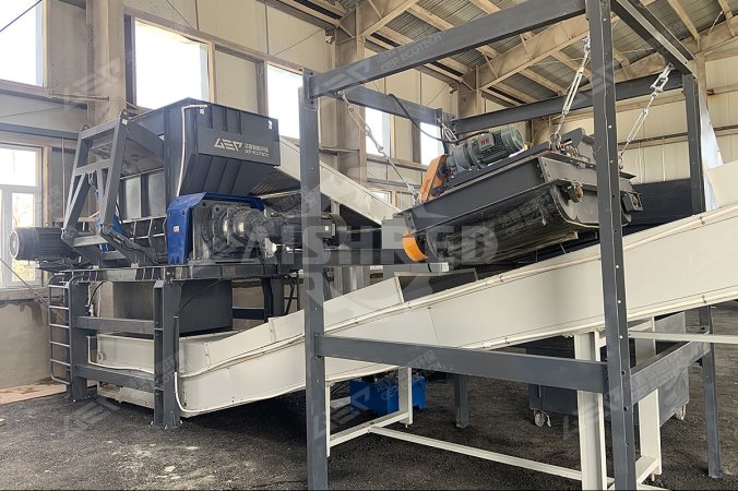 Iron Removal in Process for Bulky Waste Disposal Line in China