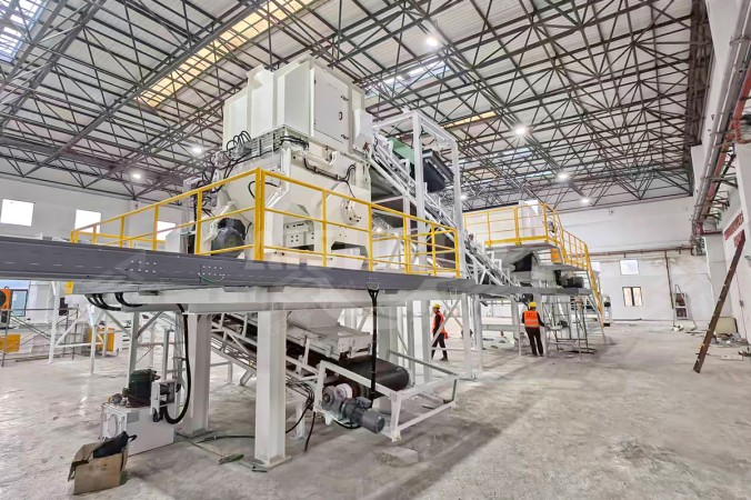 Tocător cu un singur arbore pentru deșeuri de construcții combustibile către proiectul de combustibil alternativ din Shanghai