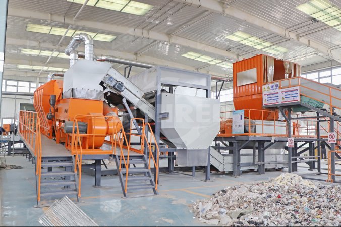 Proiect de eliminare a deșeurilor textile cu ajutorul unui separator de vânt în Henan, China