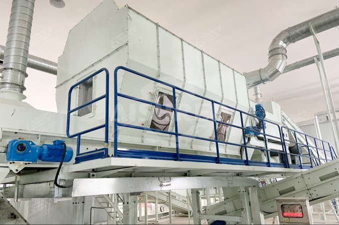 Separator de aer pentru deșeuri voluminoase, proiect de eliminare a deșeurilor municipale solide și a deșeurilor din grădini în Zhejiang, China